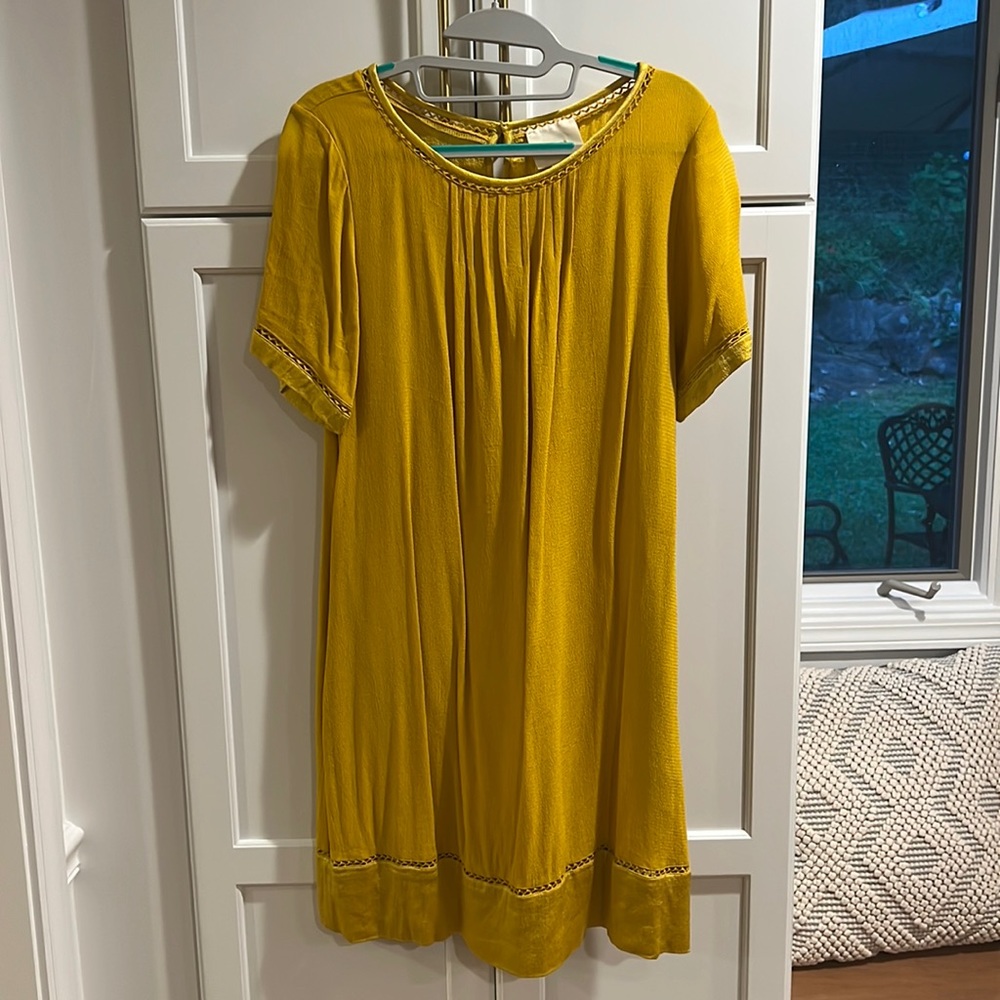 Maeve mustard yellow dress